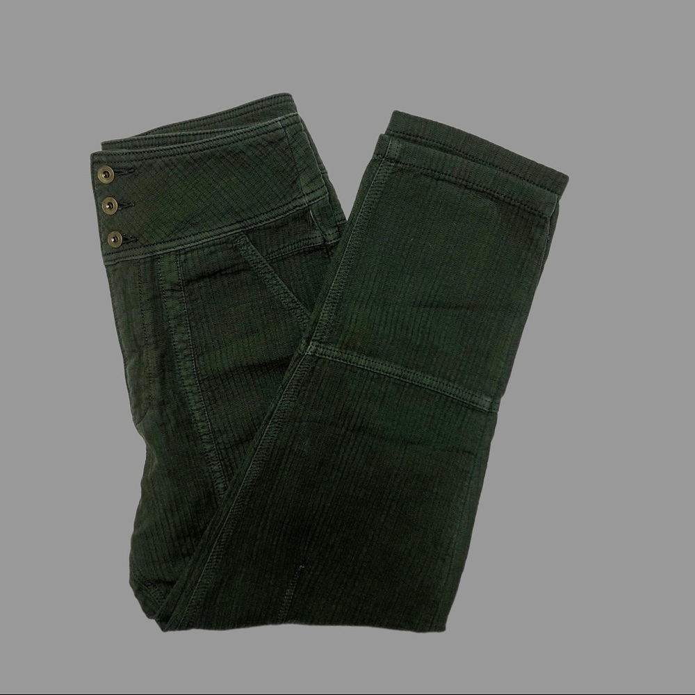 💚 4 💚 NWT Anthro Pants Slim Ankle Quilted Casual Pockets Zipper Fly
